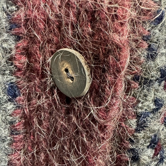 Vintage Sinfully Original Lin Oglesby Sweater Open cardigan OOAK Mohair Medium - Picture 5 of 6